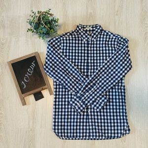 Jcrew Blue Plaid Button Up Shirt